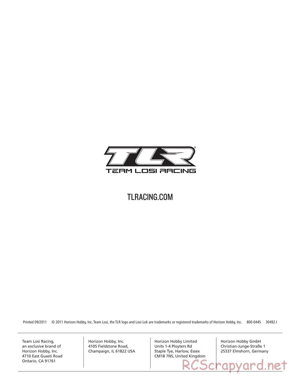 Team Losi - 22T - Manual - Page 12