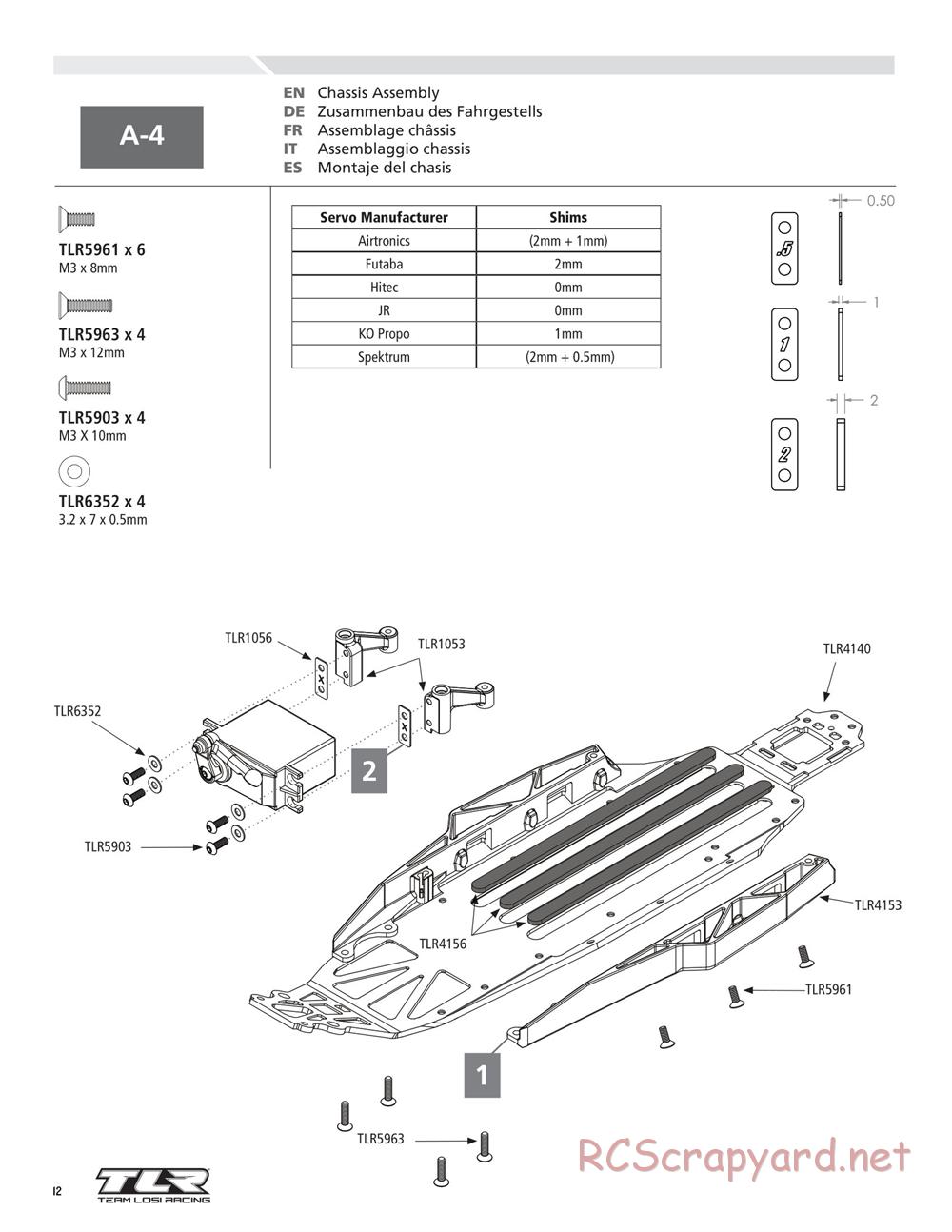 Team Losi - 22T - Manual - Page 12