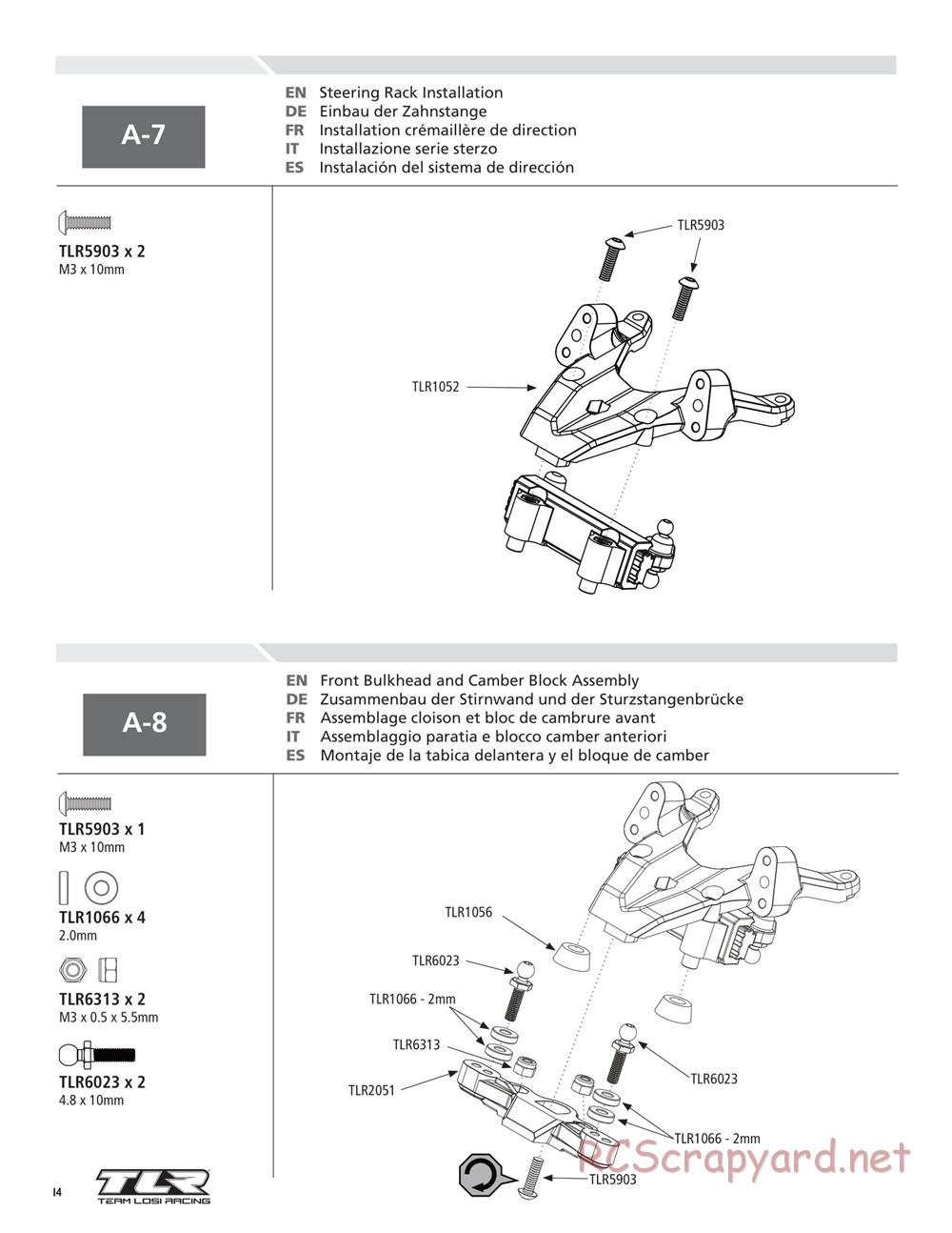 Team Losi - 22T - Manual - Page 14