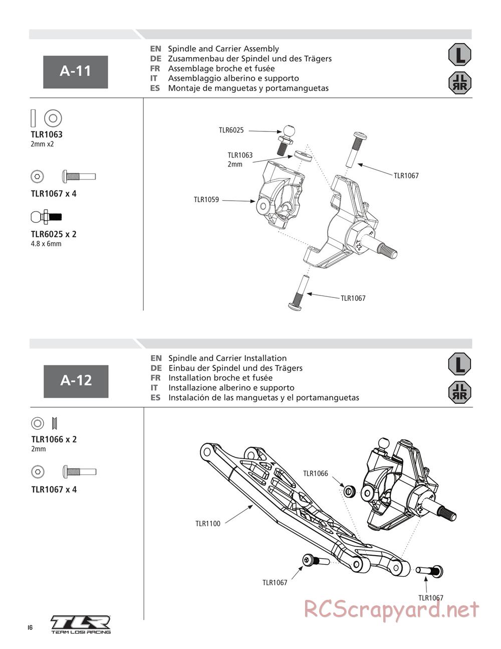 Team Losi - 22T - Manual - Page 16
