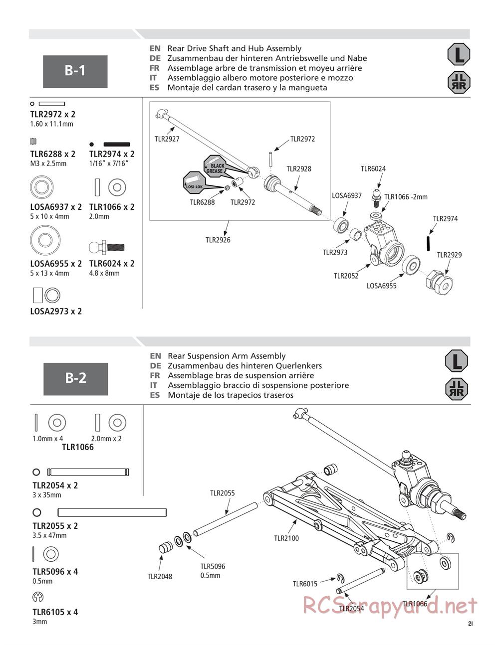 Team Losi - 22T - Manual - Page 21