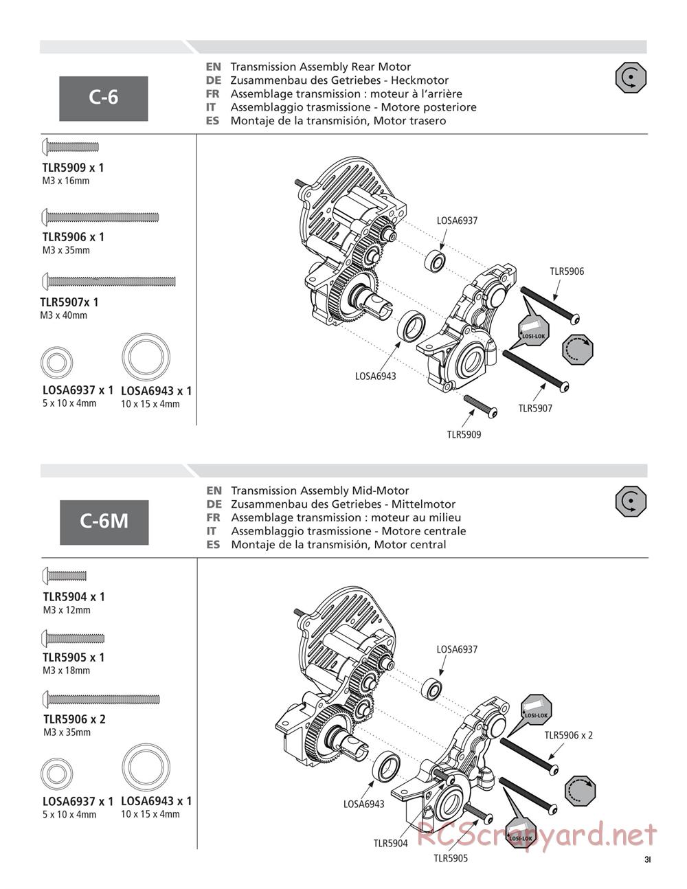 Team Losi - 22T - Manual - Page 31