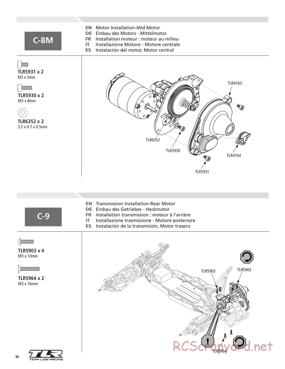 Team Losi - 22T - Manual - Page 34