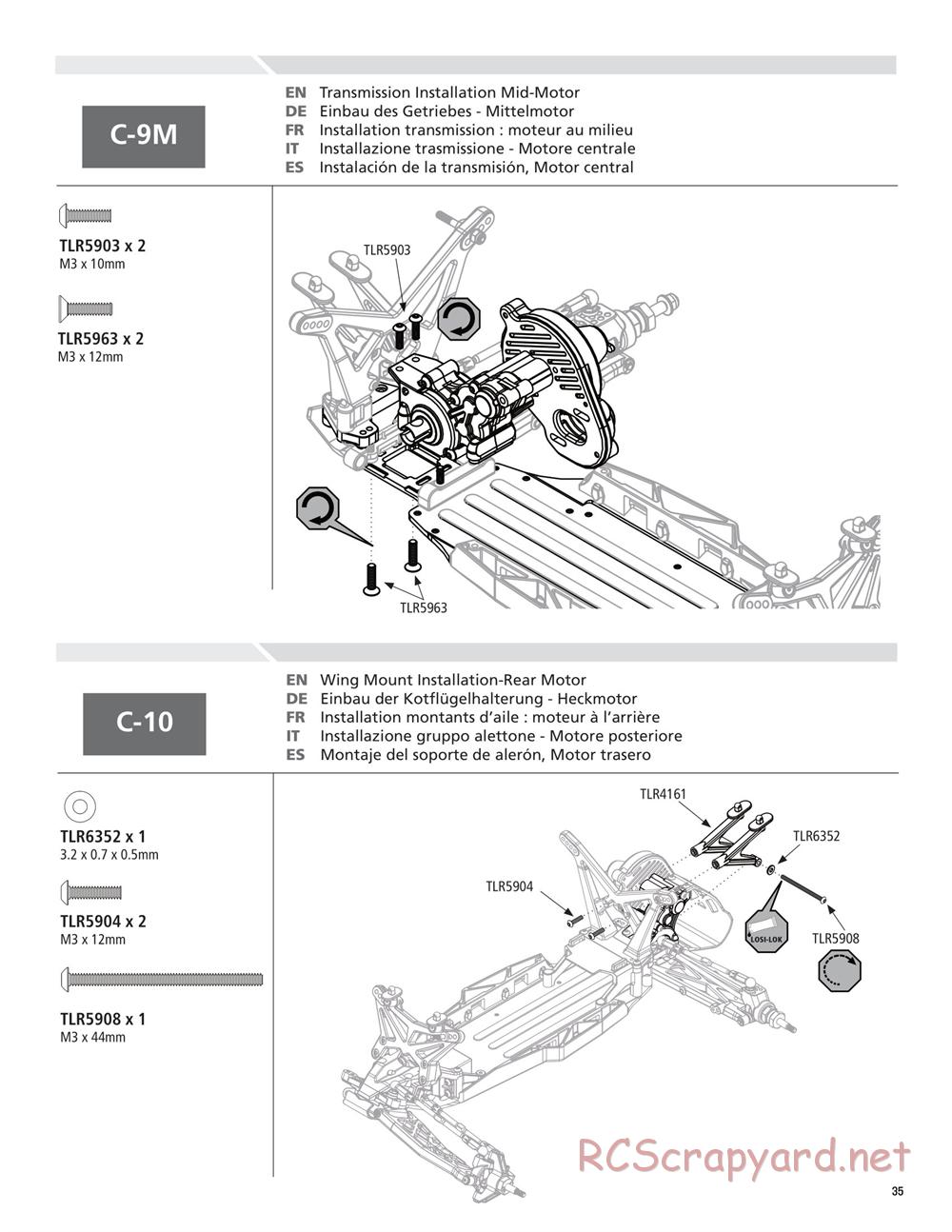 Team Losi - 22T - Manual - Page 35