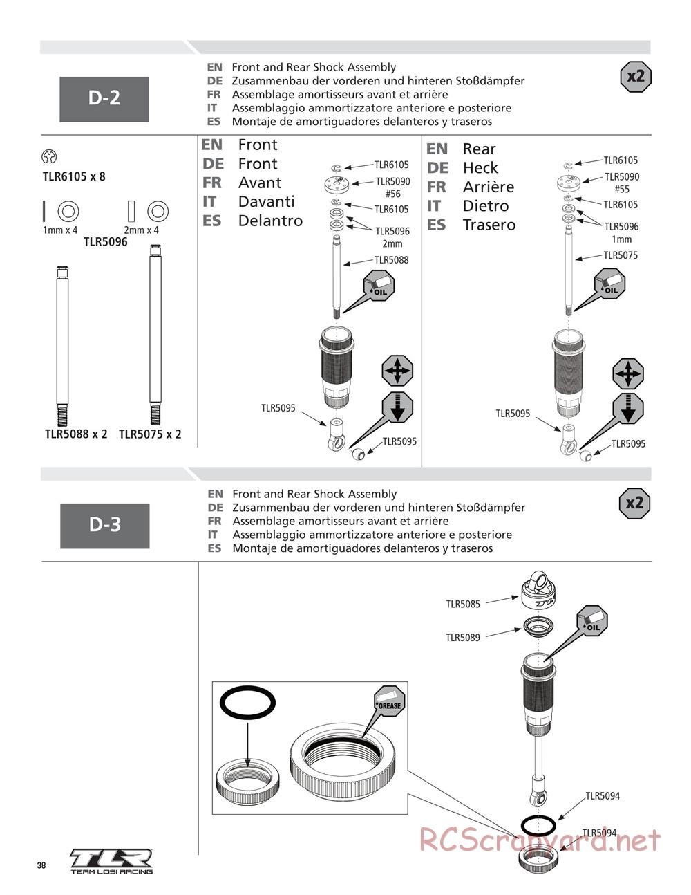 Team Losi - 22T - Manual - Page 38