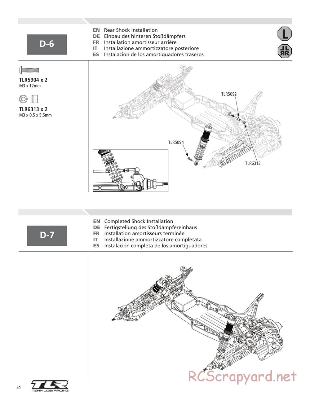 Team Losi - 22T - Manual - Page 40