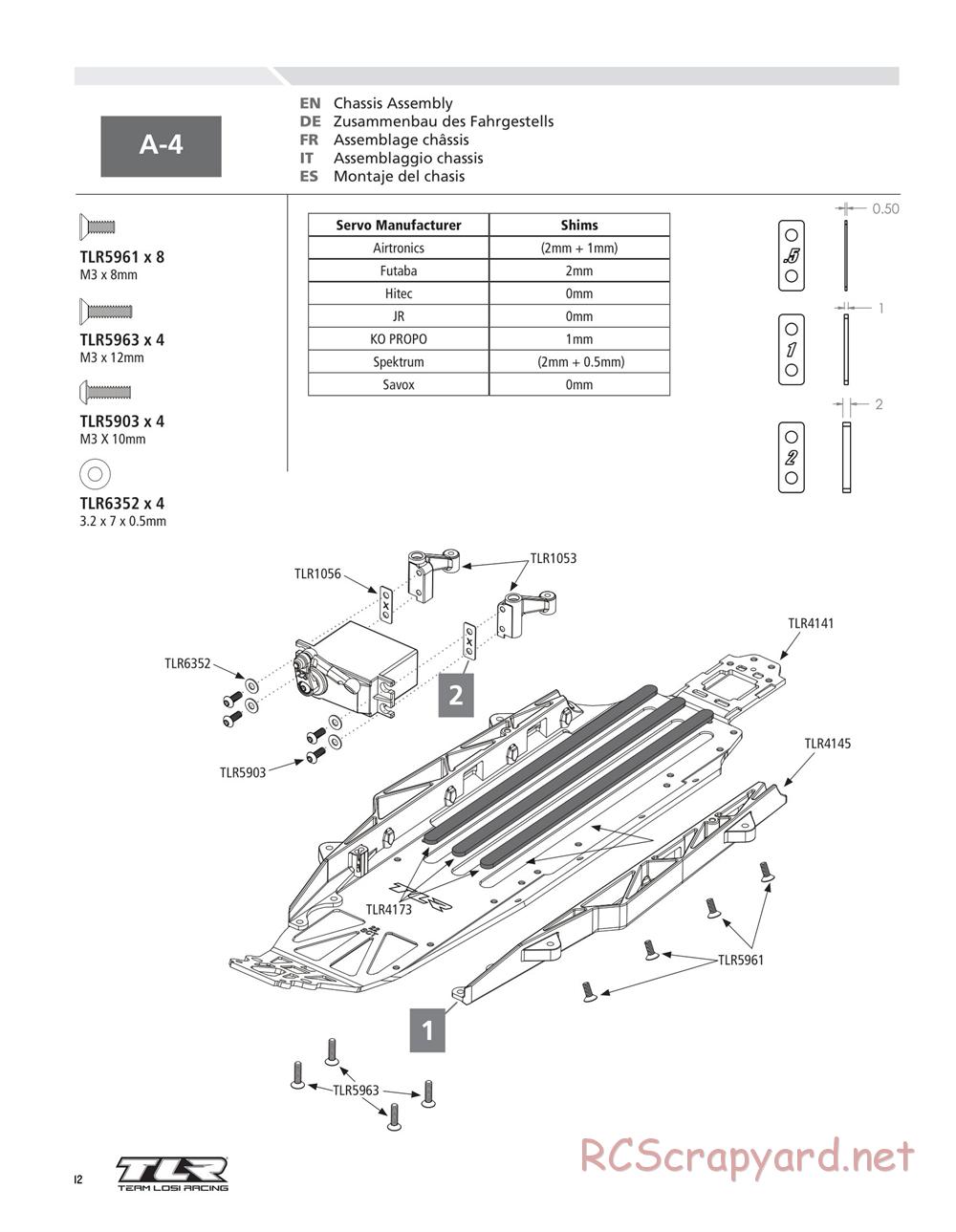 Team Losi - 22SCT - Manual - Page 12