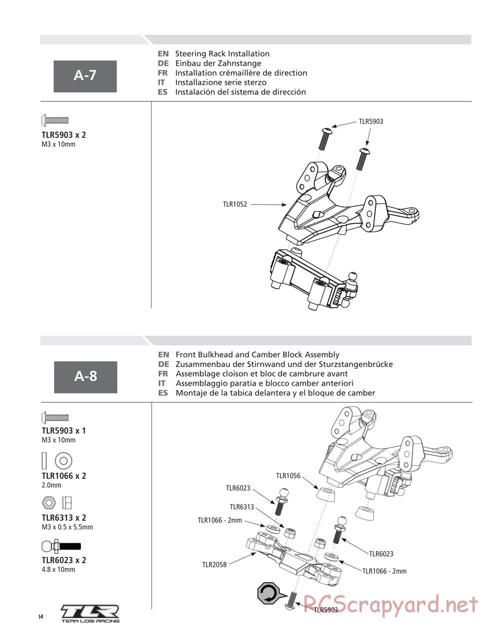 Team Losi - 22SCT - Manual - Page 14