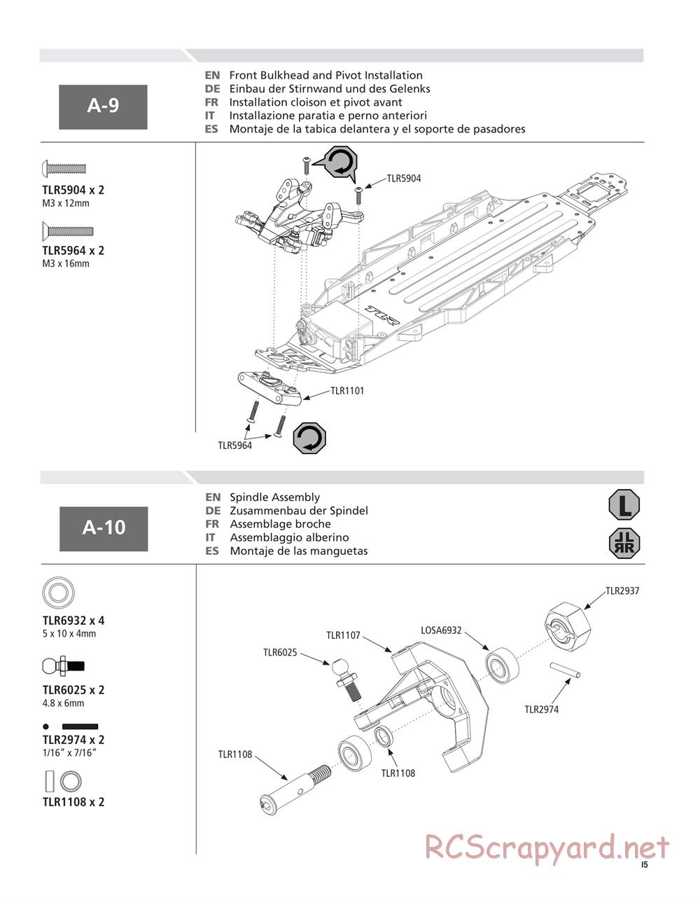 Team Losi - 22SCT - Manual - Page 15