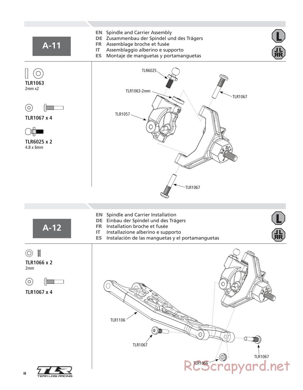 Team Losi - 22SCT - Manual - Page 16