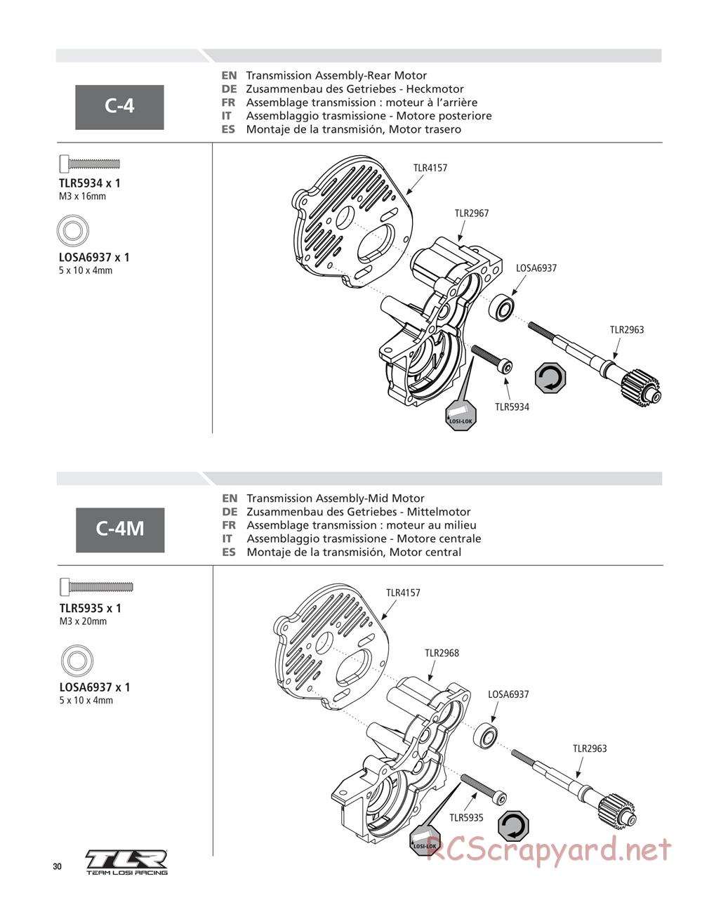 Team Losi - 22SCT - Manual - Page 30