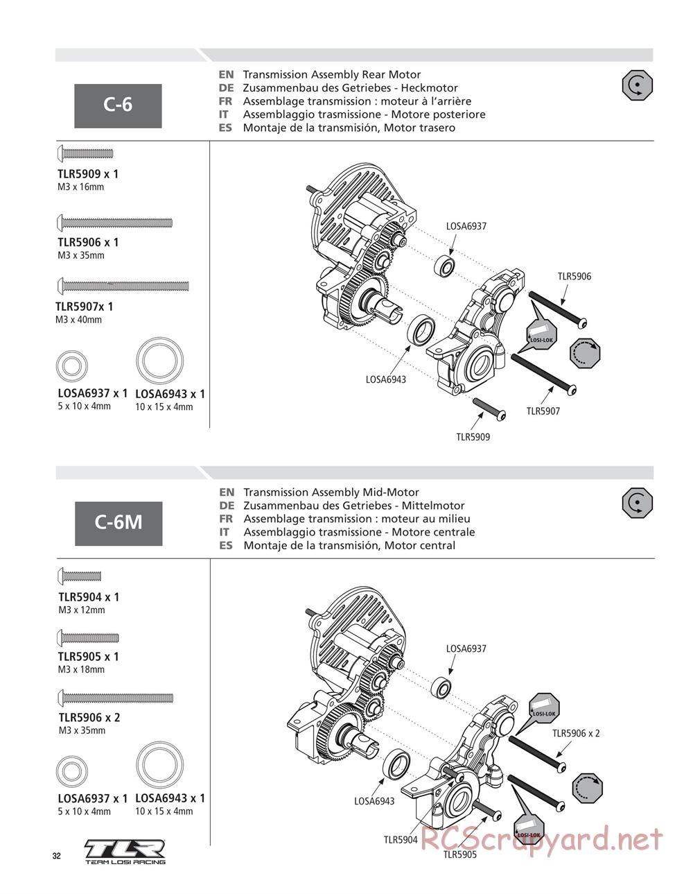 Team Losi - 22SCT - Manual - Page 32