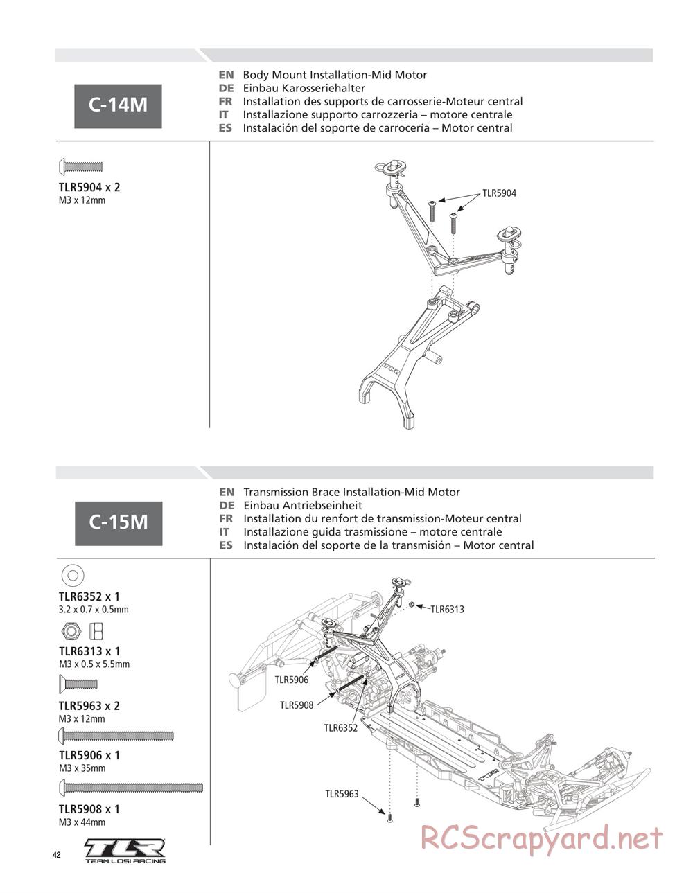 Team Losi - 22SCT - Manual - Page 42