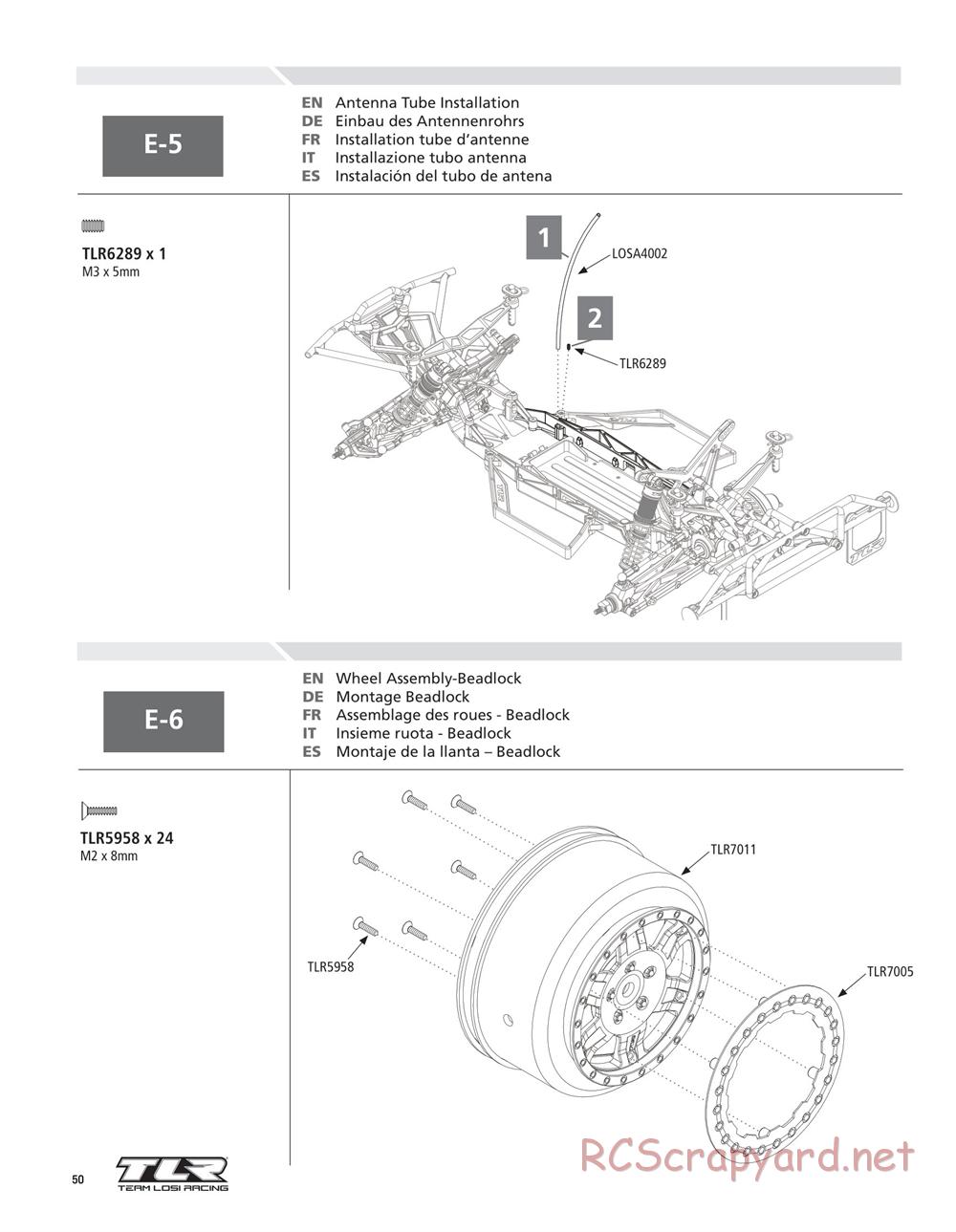 Team Losi - 22SCT - Manual - Page 50