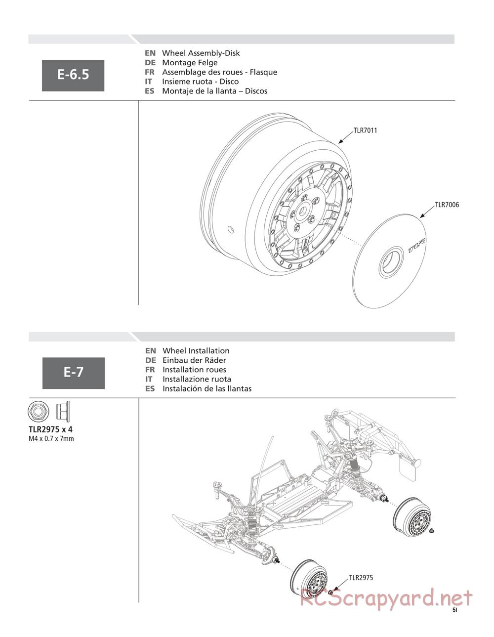 Team Losi - 22SCT - Manual - Page 51