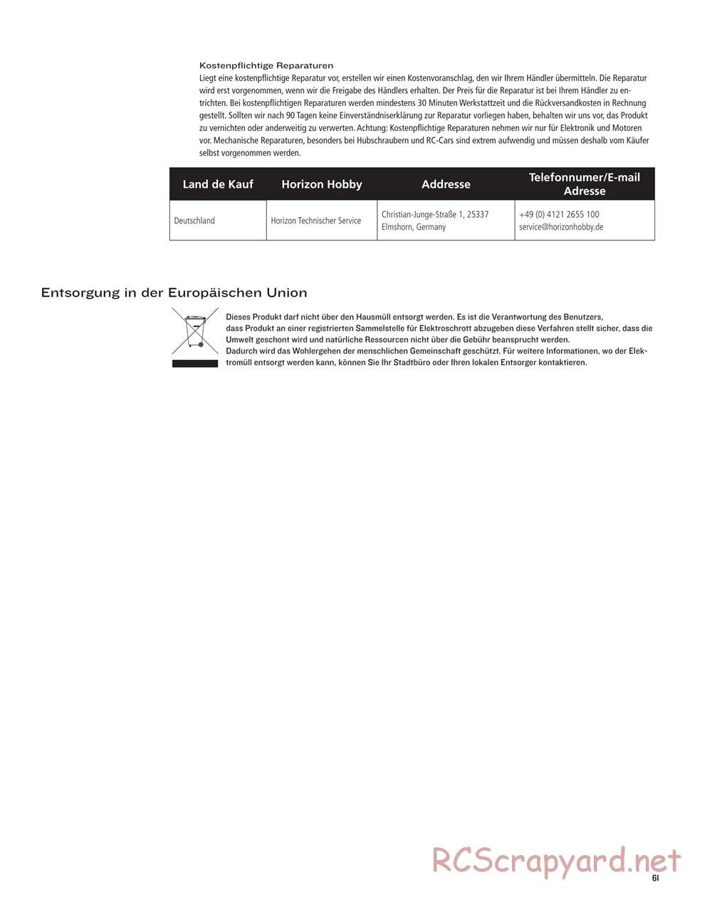 Team Losi - 22SCT - Manual - Page 61