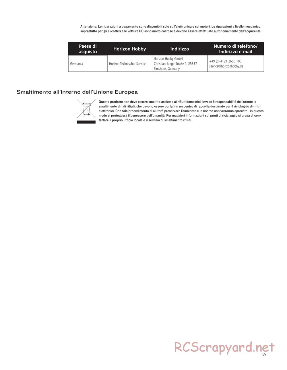 Team Losi - 22SCT - Manual - Page 65