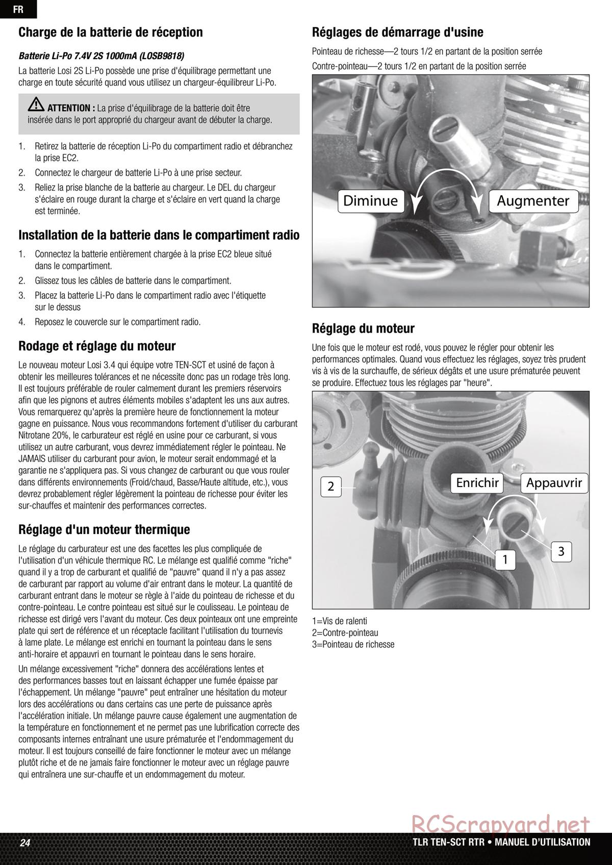 Team Losi - Ten SCT Nitro - Manual - Page 24