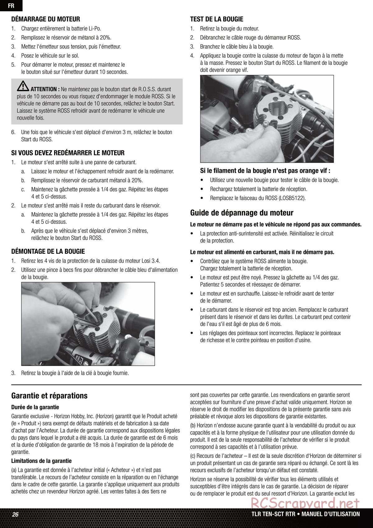 Team Losi - Ten SCT Nitro - Manual - Page 26