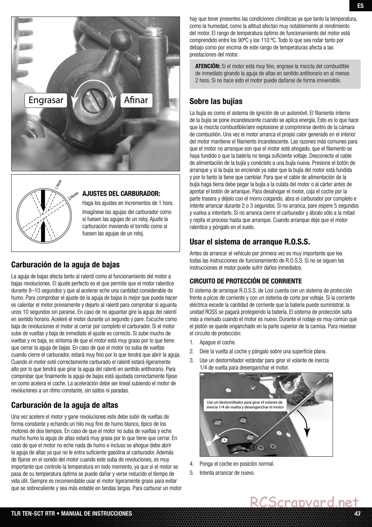 Team Losi - Ten SCT Nitro - Manual - Page 43