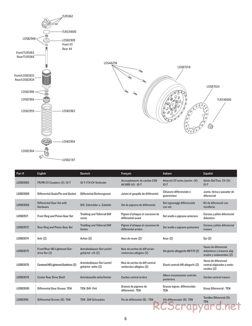 Team Losi - Ten-SCTE 2.0 - Manual - Page 6