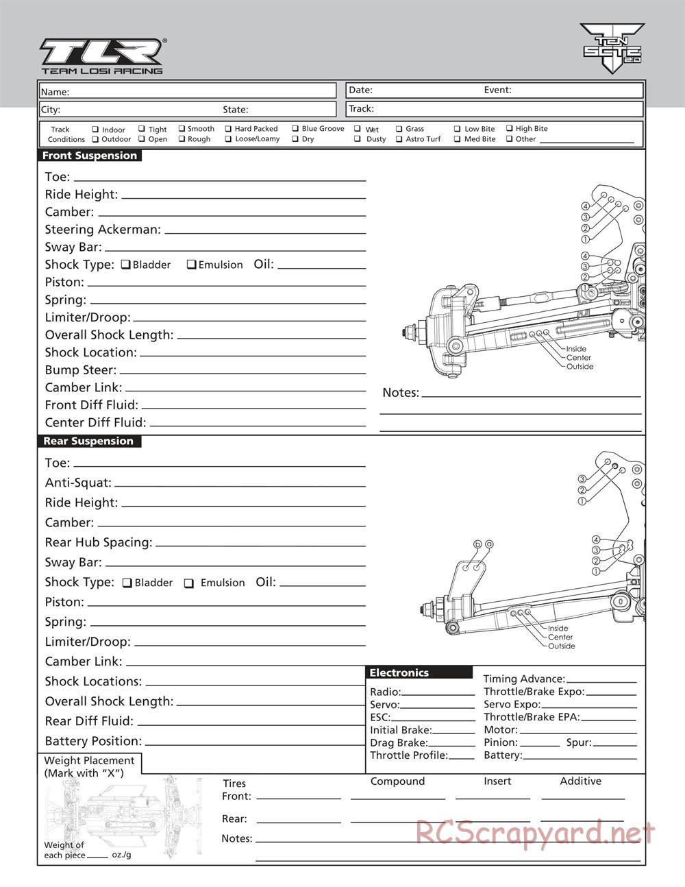 Team Losi - Ten-SCTE 2.0 - Manual - Page 10