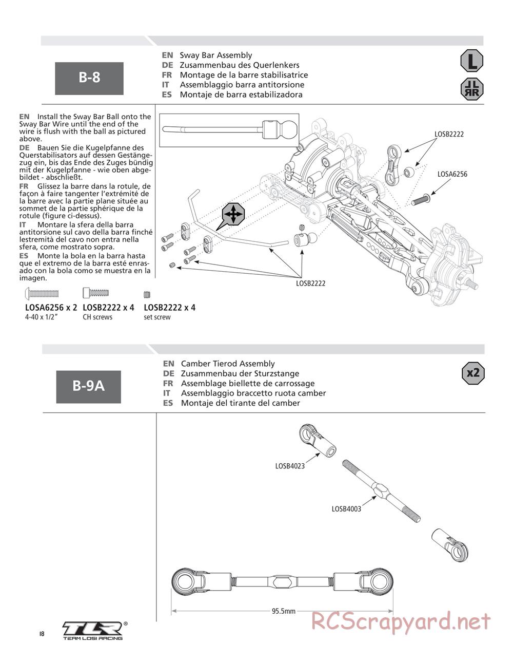 Team Losi - Ten-SCTE 2.0 - Manual - Page 18