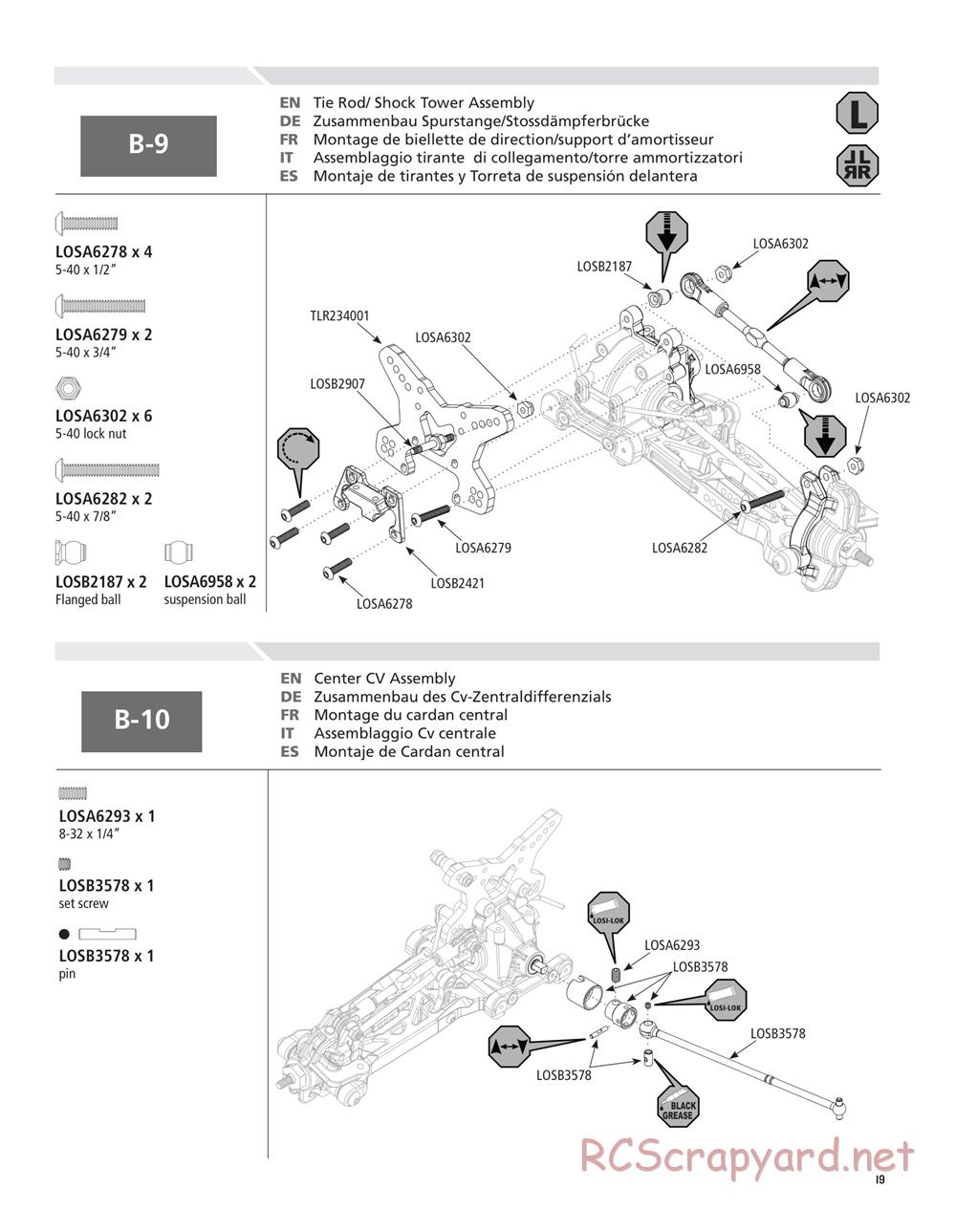 Team Losi - Ten-SCTE 2.0 - Manual - Page 19