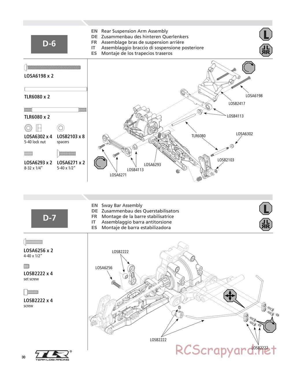 Team Losi - Ten-SCTE 2.0 - Manual - Page 30