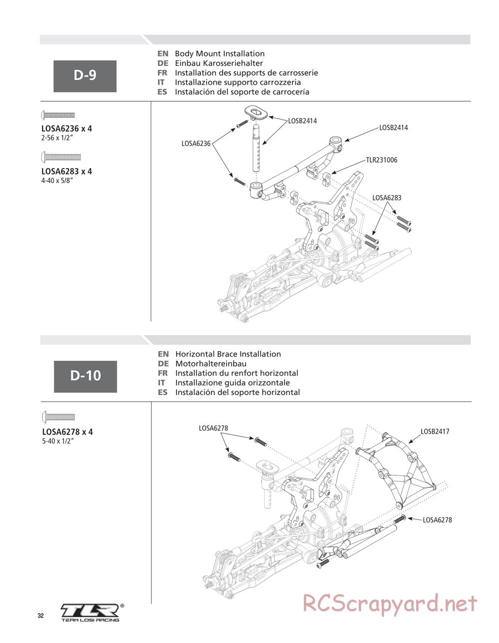 Team Losi - Ten-SCTE 2.0 - Manual - Page 32