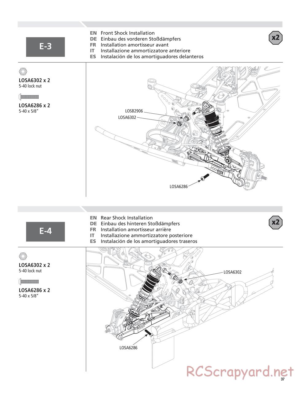 Team Losi - Ten-SCTE 2.0 - Manual - Page 37