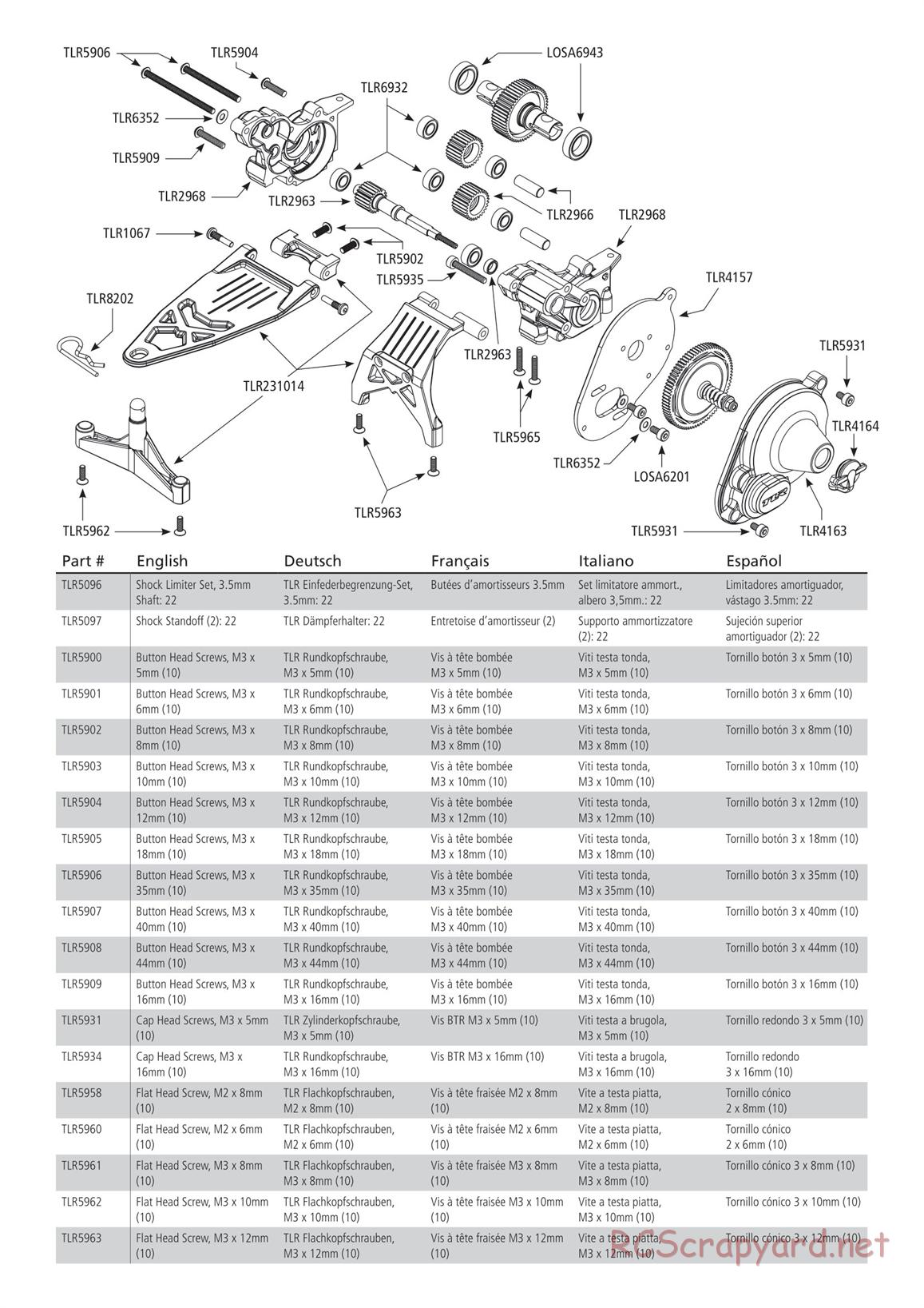 Team Losi - TLR 22 2.0 - Manual - Page 8