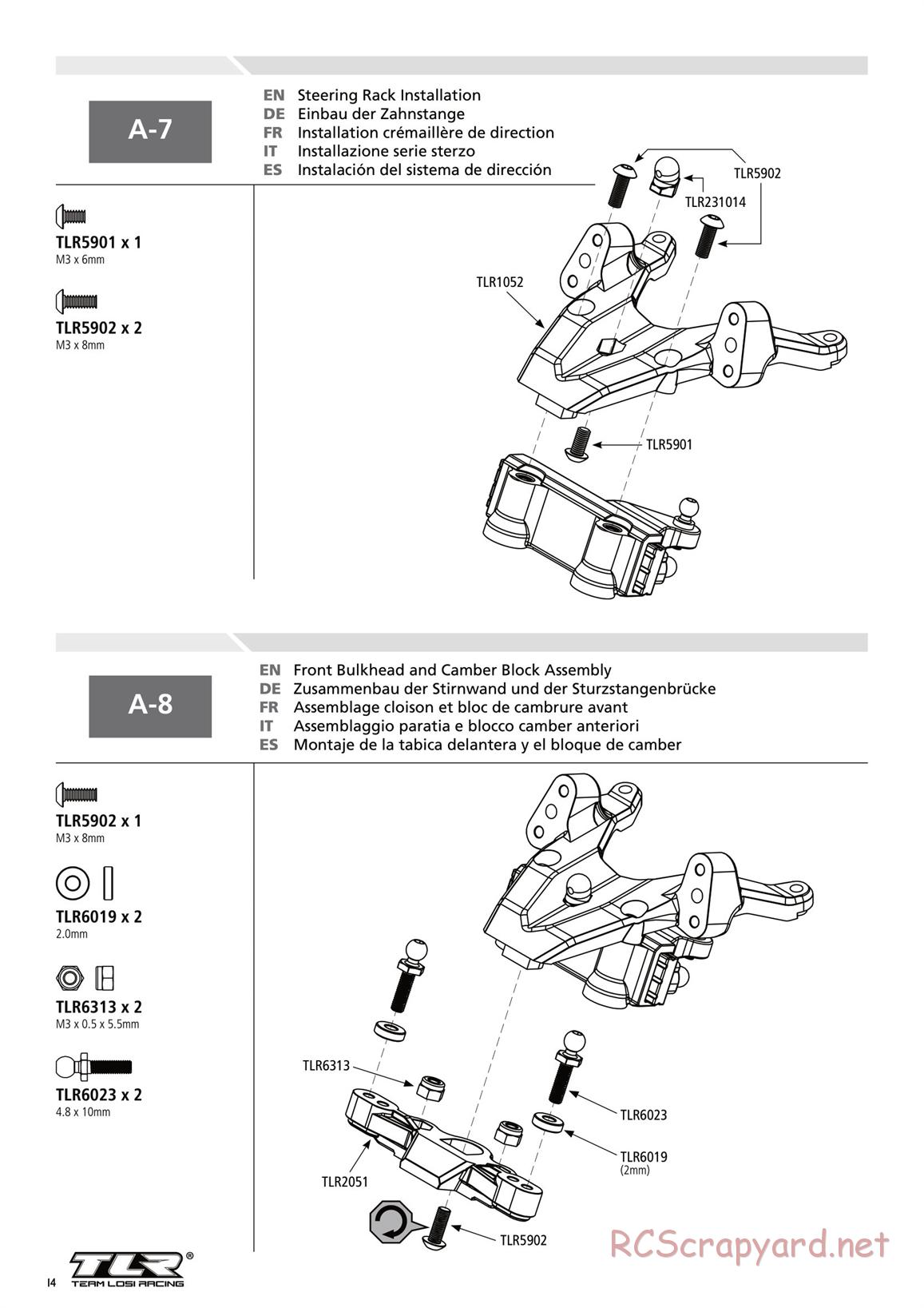 Team Losi - TLR 22 2.0 - Manual - Page 14