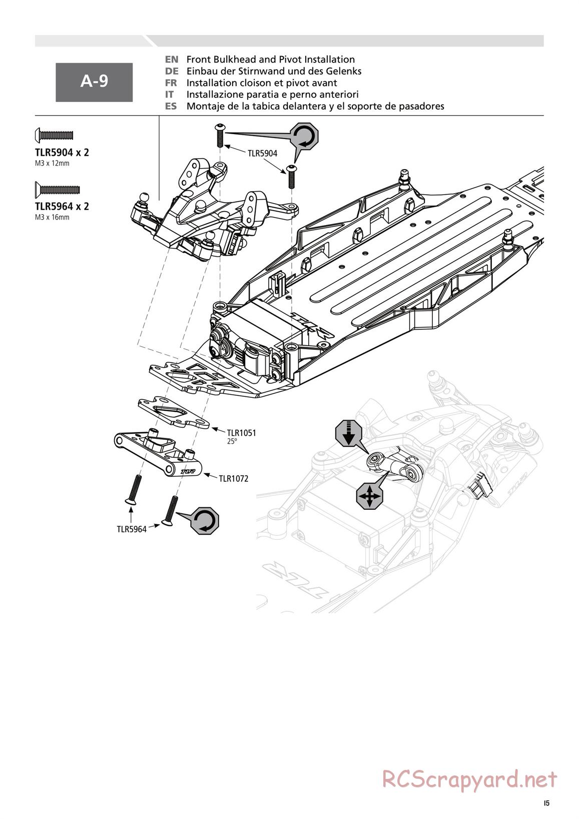 Team Losi - TLR 22 2.0 - Manual - Page 15