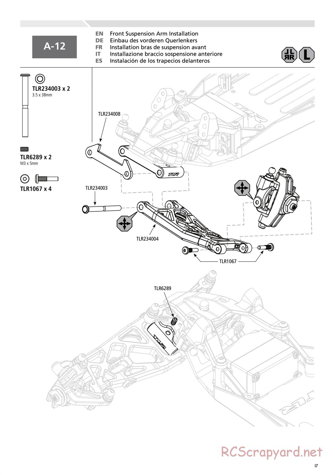 Team Losi - TLR 22 2.0 - Manual - Page 17