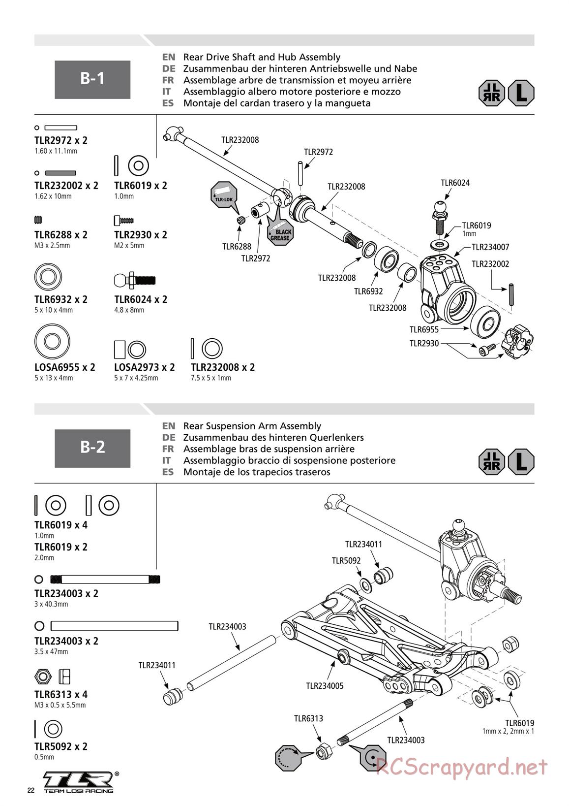 Team Losi - TLR 22 2.0 - Manual - Page 22