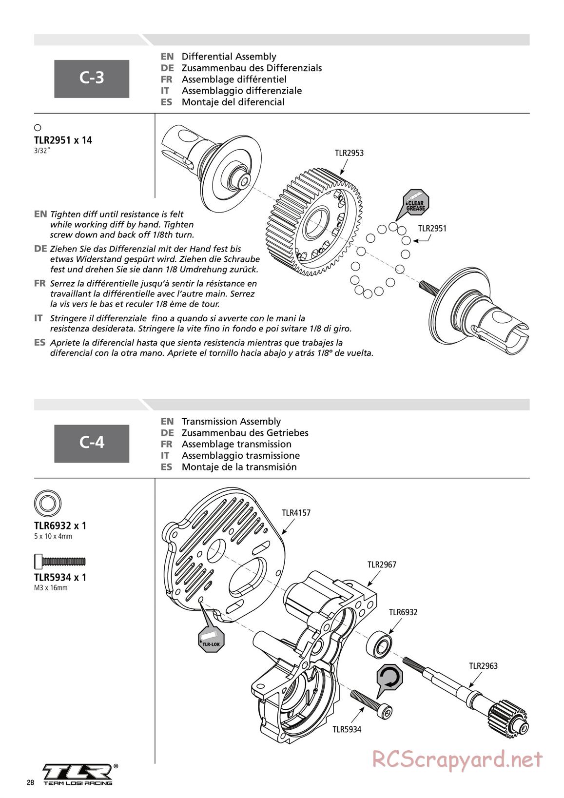 Team Losi - TLR 22 2.0 - Manual - Page 28