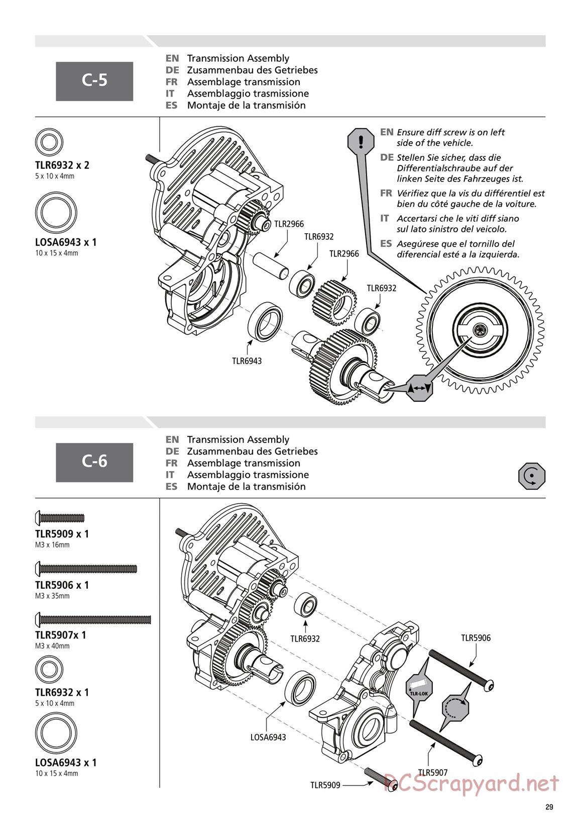 Team Losi - TLR 22 2.0 - Manual - Page 29