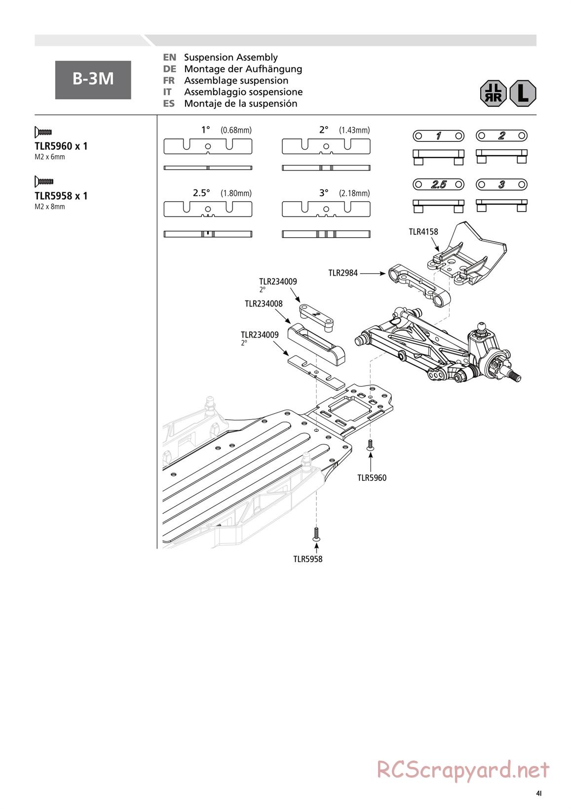 Team Losi - TLR 22 2.0 - Manual - Page 41