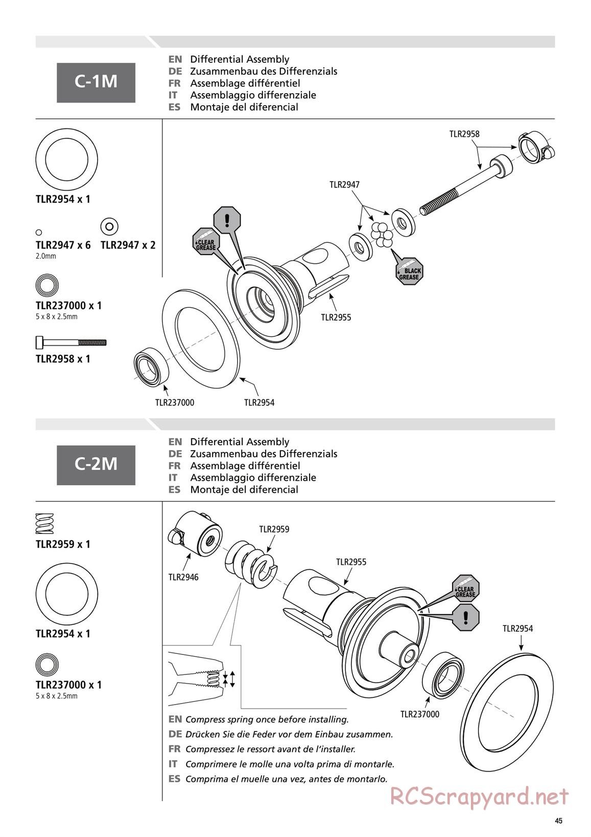 Team Losi - TLR 22 2.0 - Manual - Page 45