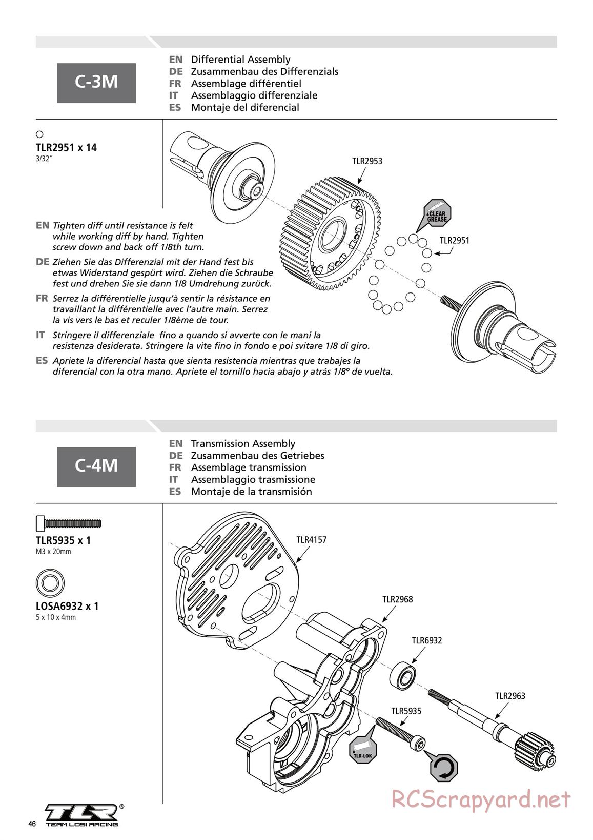 Team Losi - TLR 22 2.0 - Manual - Page 46