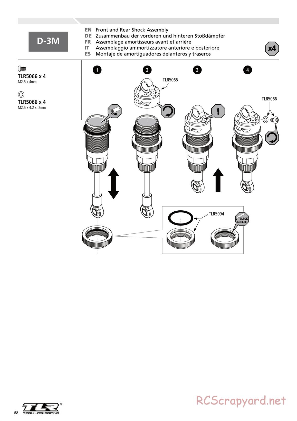 Team Losi - TLR 22 2.0 - Manual - Page 52