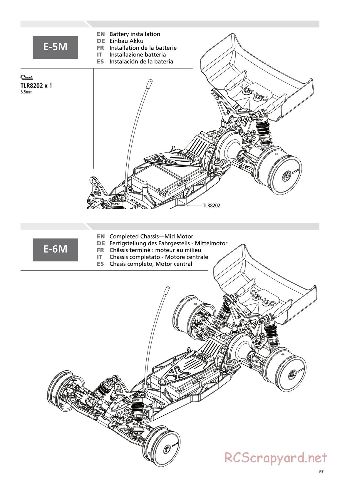 Team Losi - TLR 22 2.0 - Manual - Page 57