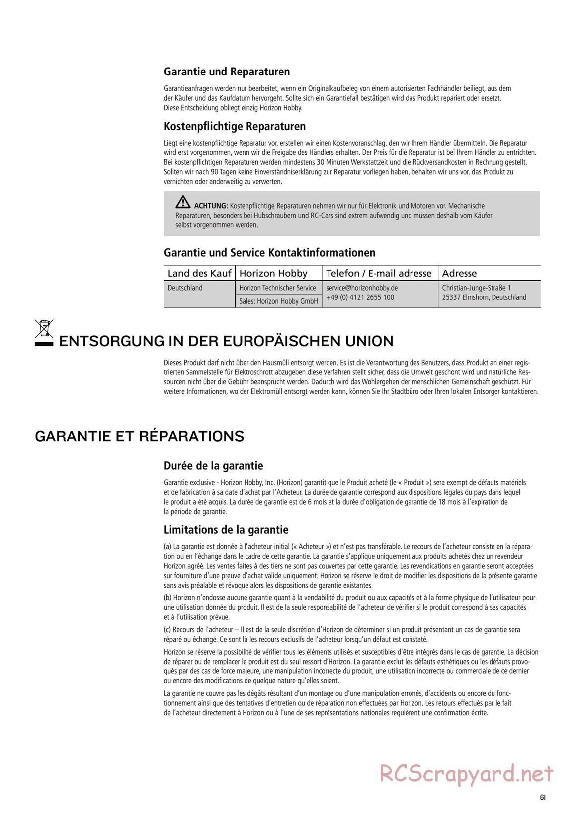 Team Losi - TLR 22 2.0 - Manual - Page 61