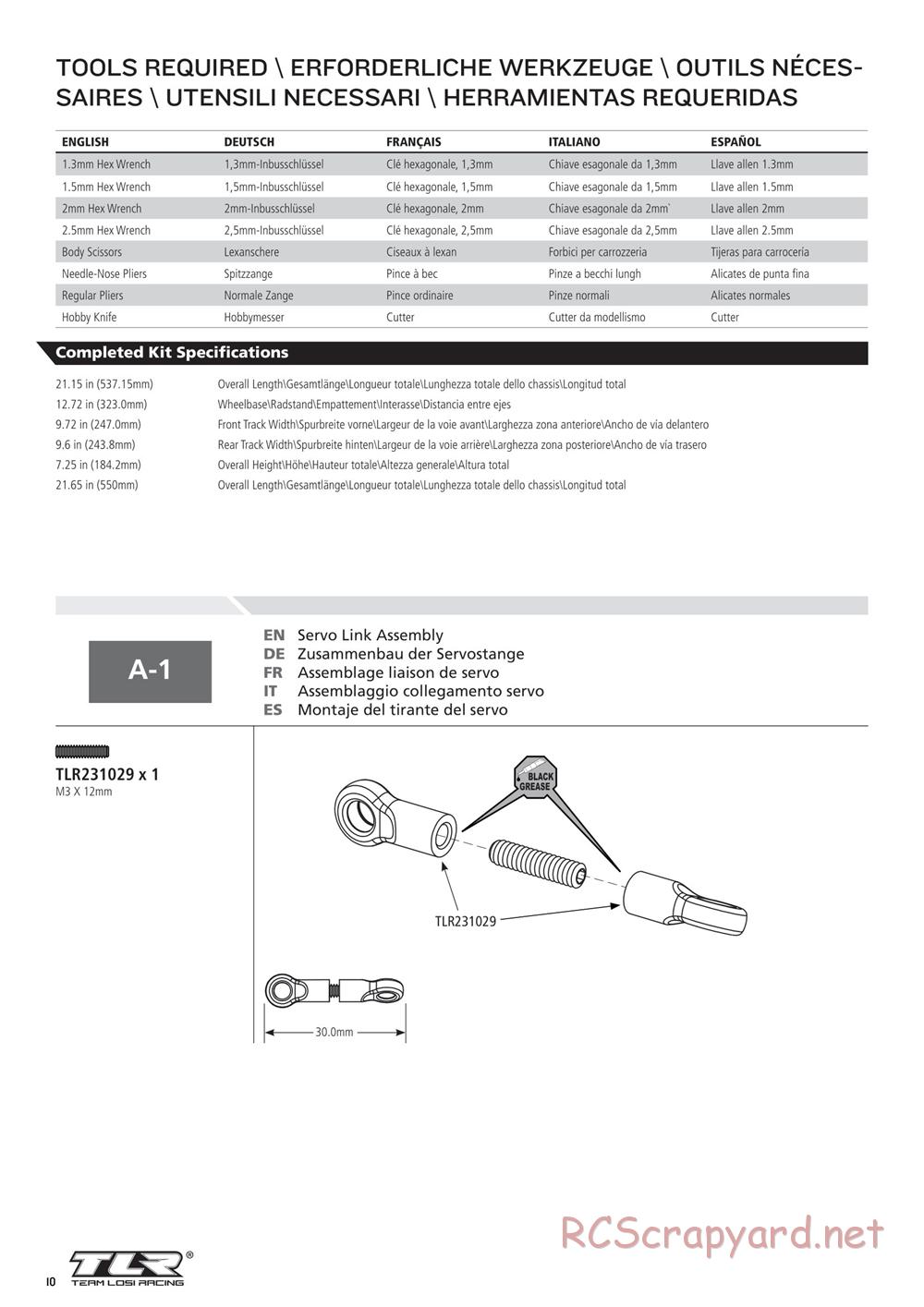 Team Losi - 22SCT 2.0 Race - Manual - Page 10