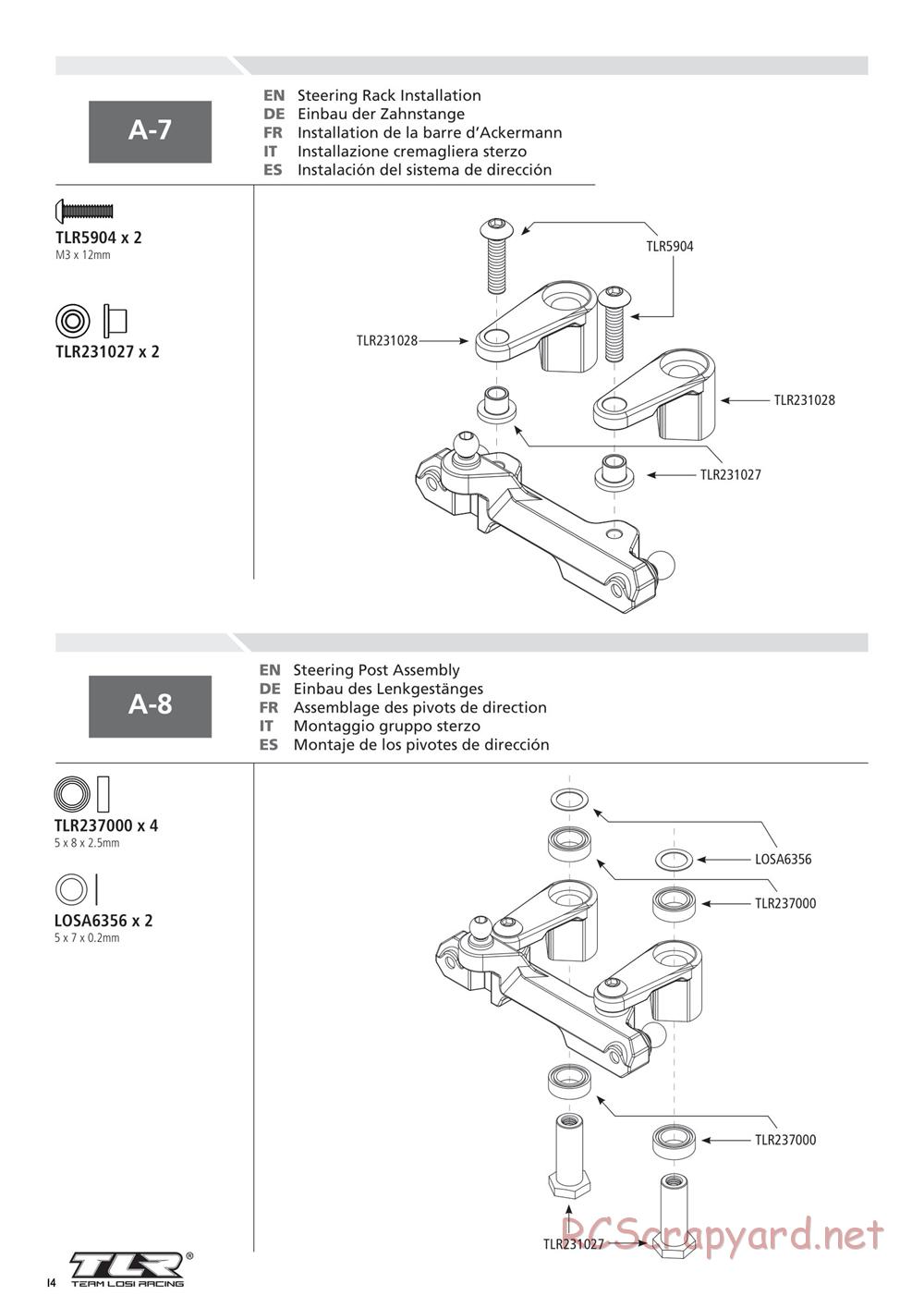 Team Losi - 22SCT 2.0 Race - Manual - Page 14