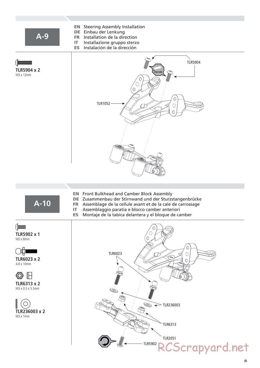 Team Losi - 22SCT 2.0 Race - Manual - Page 15