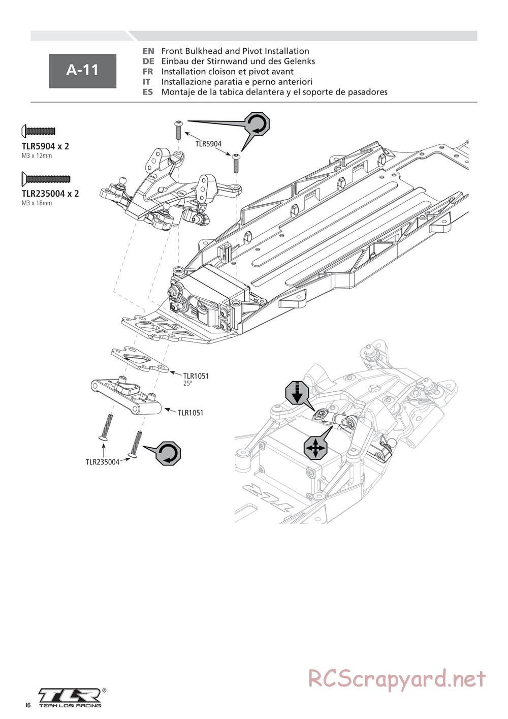 Team Losi - 22SCT 2.0 Race - Manual - Page 16