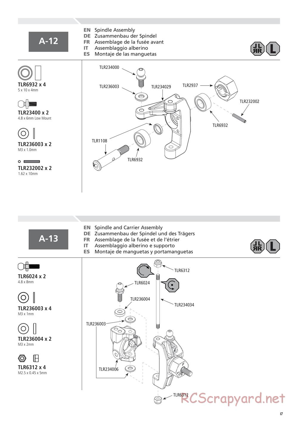 Team Losi - 22SCT 2.0 Race - Manual - Page 17