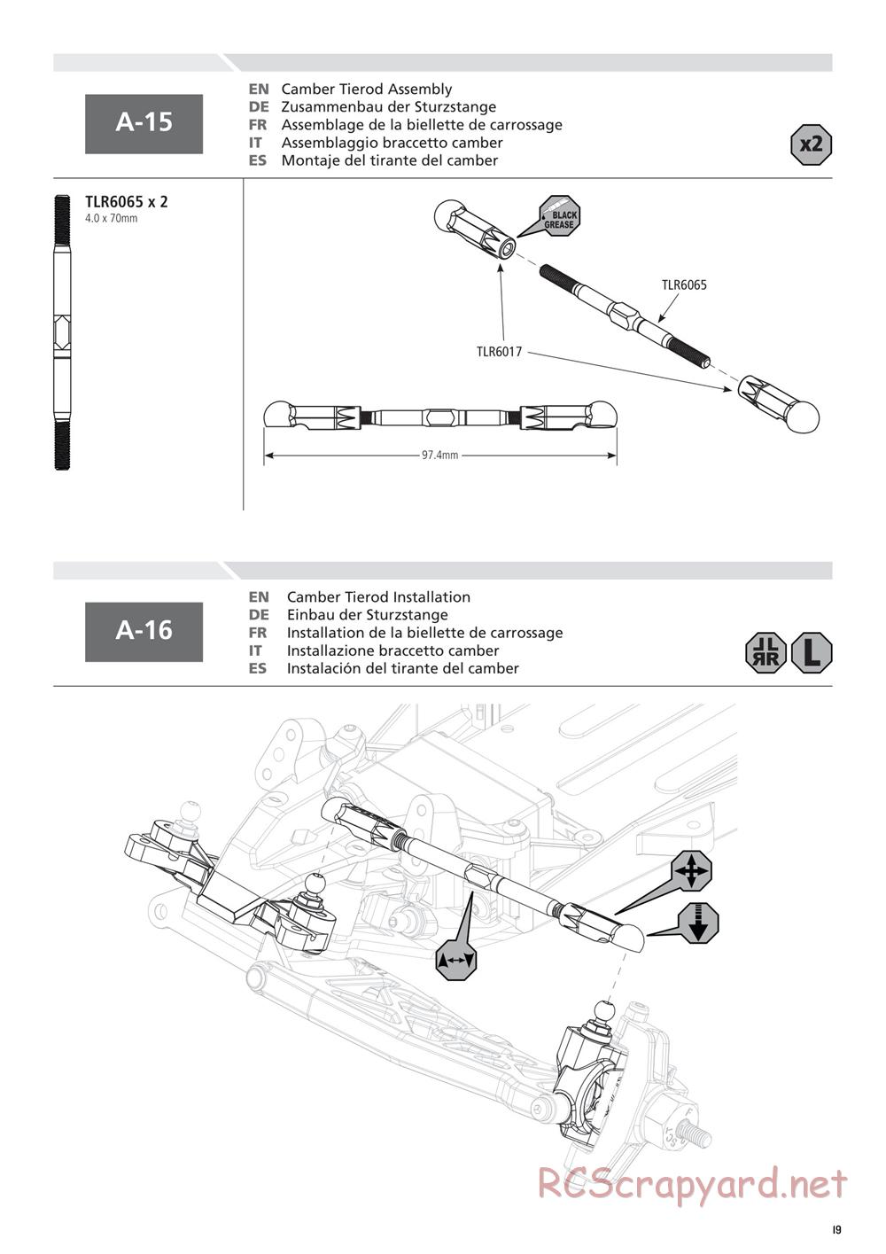 Team Losi - 22SCT 2.0 Race - Manual - Page 19
